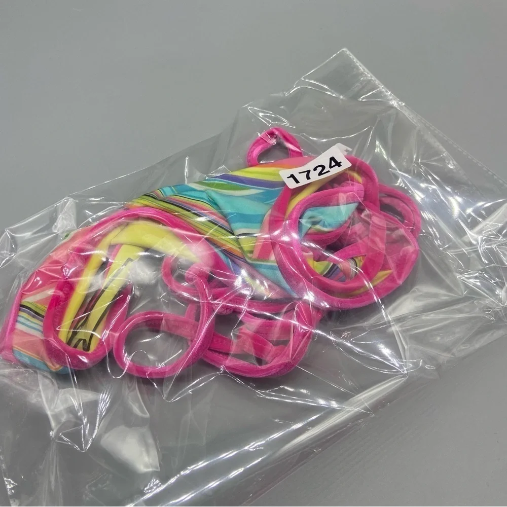 NEW! Frankie’s Bikini’s rainbow swirl hazel bikini bottom nwt 11724